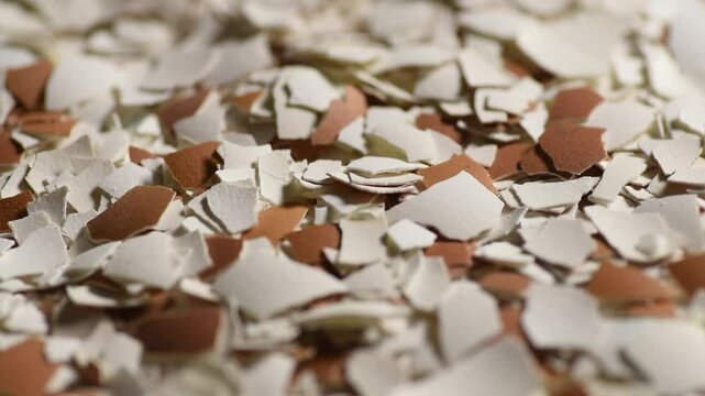 red and white eggshell pile, abstract background, texture