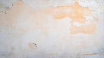 Fototapeta premium textured wall with peeling paint in soft beige and white tones, creating rustic and weathered appearance.