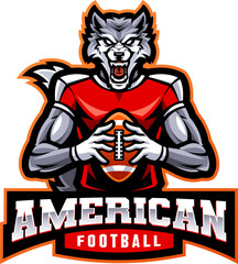American football esport mascot