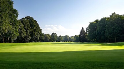 Fototapeta premium Pixelated Green Park Scene Under Sunny Daylight