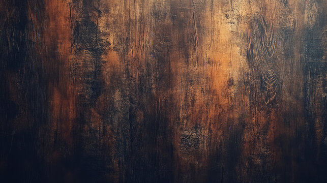 Dark Rustic Wooden Texture with Aged and Weathered Surface.