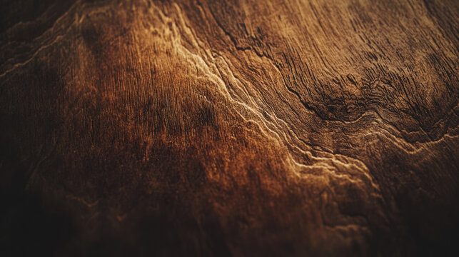 Dark Rustic Wooden Texture with Aged and Weathered Surface.