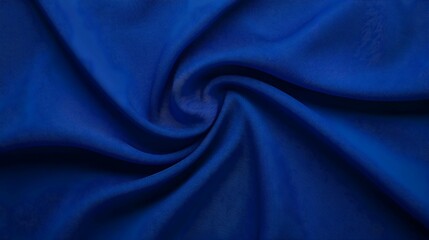 Fototapeta premium Deep Blue Textured Fabric Drape