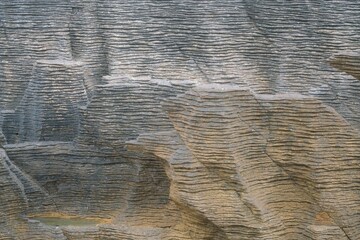 Naklejka premium Closeup on the Pancake Rocks – Natural Rock Formation
