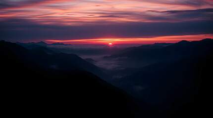 Dramatic Rocky Mountain Scene