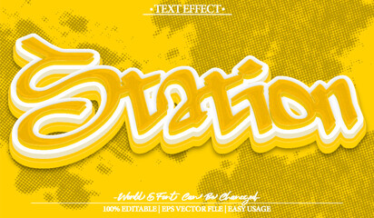 Station Text Effect Editable Alphabet Street Grafitti Urban Rap Hip Hop