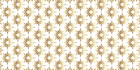 Luxurious White and Gold Abstract Ornate Repeating Design