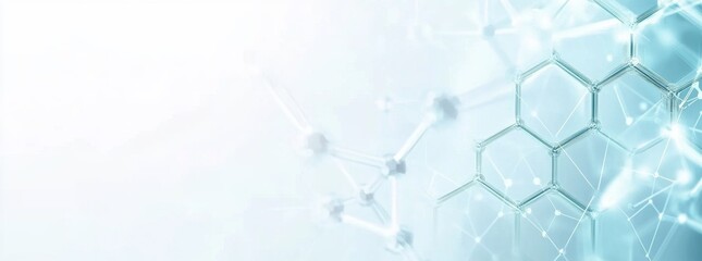 Abstract Molecular Structure Background