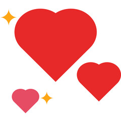 love sparcle decoration red and pink