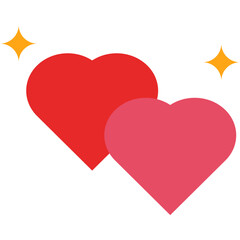 love sparcle decoration red and pink