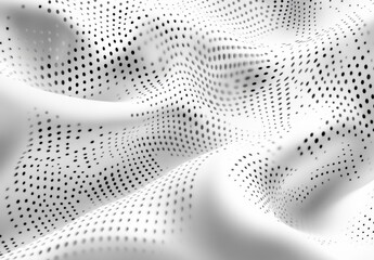 Abstract white and gray gradient background. Halftone waves design background.