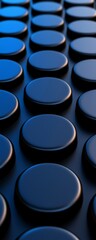 A close-up view of a textured surface featuring evenly spaced, circular black elements against a gradient background.