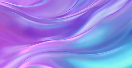 Obraz premium Luxurious Lavender Silk Waves - Elegant Fabric Texture