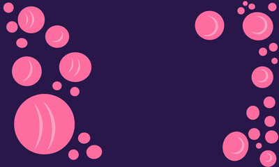 Colorful Pink Bubble Animation Background