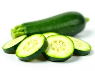Sliced Zucchini - Fresh Vegetable Close-Up