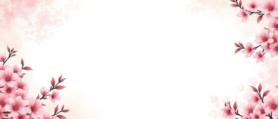 Pastel Sakura Wedding Invitation Design