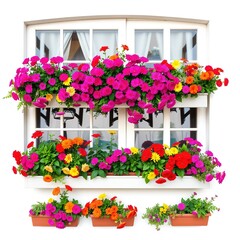 Bloom-Filled Window Boxes: A Tapestry of Floral Beauty
