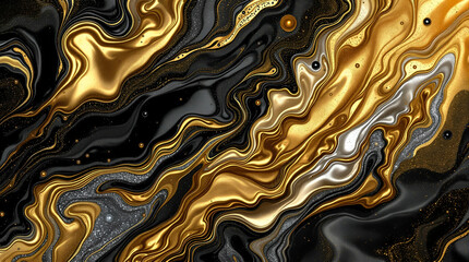 Luxurious Black and Gold Marble: Stunning High-Resolution Texture for Design and Backgrounds