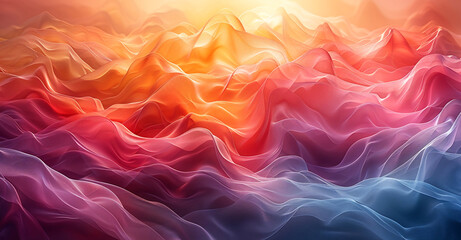 Obraz premium Golden and Orange Liquid Flames - Luxurious Abstract Design