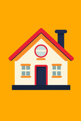 Home icon flat vector design