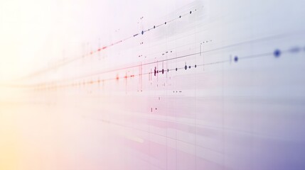 Minimalist project timeline with gradient hues, symbolizing progress and clarity in planning