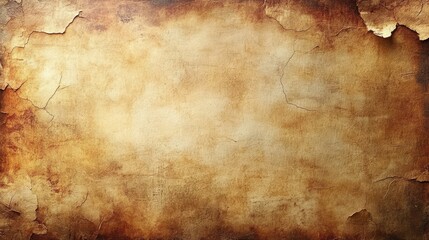 Aged and Weathered Vintage Paper Texture with Cracks and Burnt Edges