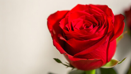 Fototapeta premium Valentine s red rose element set isolated
