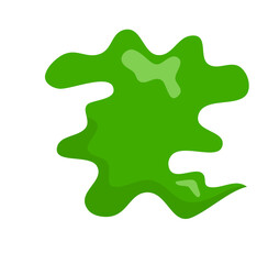 Green Smoke Cloud Vector Icon 