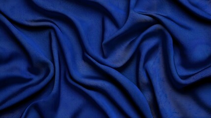 Obraz premium Textured Deep Blue Fabric Drape