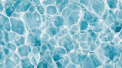 Obraz premium Teal water surface texture, ripples, sunlight reflection, background design, website banner