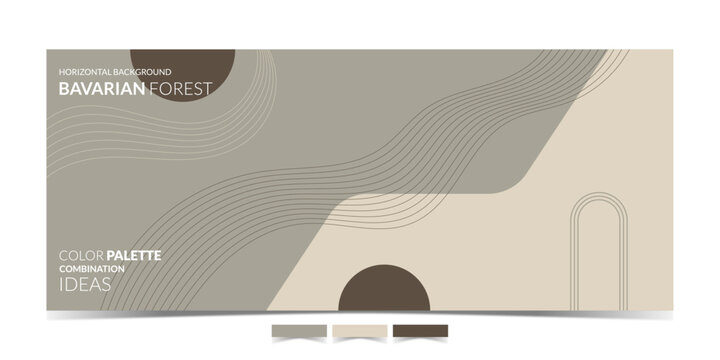 BACKGROUND 447 Minimalist Abstract Background with Earthy Tones and Wavy Line Patterns with Bavarian Forest Nostalgic Green Palette