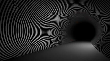 Obraz premium Pixelated Black And White Tunnel Entrance