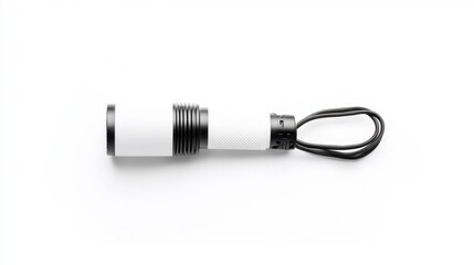 Flashlight Isolated on White Background. Generative AI