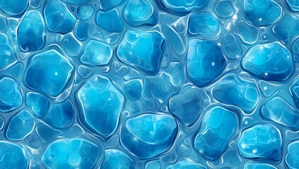 Abstract water surface texture, liquid crystal pattern, background design for game asset