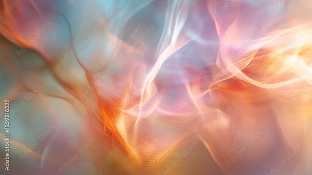 Leinwandbilder a soft-focus abstract background with blurred shapes and light reflections, creating a dreamy and et