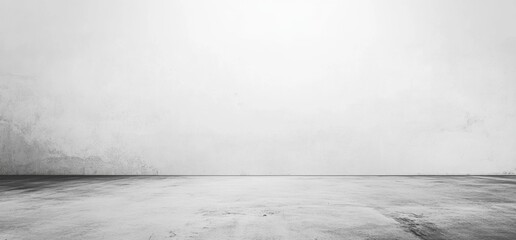 Fototapeta premium Empty room interior with distressed walls and floor