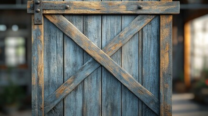 Rustic Barn Door Interior Design, Farmhouse, Wood, X-brace, Sliding