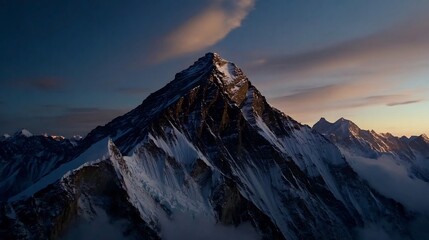 Majestic Himalayan Sunrise: A Breathtaking View of Everest's Peak