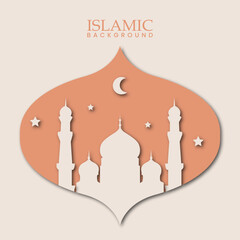 islamic background vector illustration