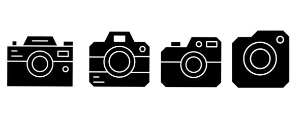 camera icon sheet vector simple design illustration
