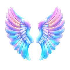 Fototapeta premium Exquisite Angel Wings Surrounded by Ethereal Glow and Soft Pastel Colors Evoking Serenity