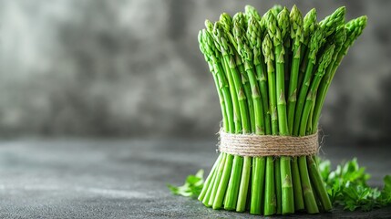 Medicinal asparagus spear on white background, minimalistic studio setup with soft diffused lighting, health and natural remedies