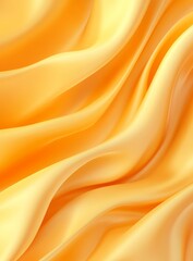 Fototapeta premium Golden silk fabric drapes, abstract background, studio shot