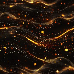 Fototapeta premium Golden Particles Seamless Pattern Texture