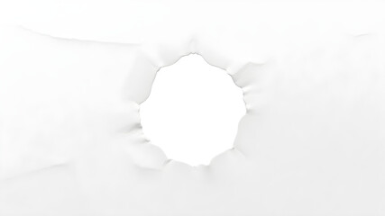 Obraz premium PNG Cricle hole in white paper background design abstract.