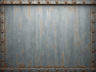 rusty metal plate background 