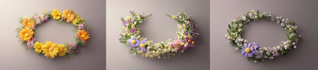 Celebrate the beauty of spring with unique floral crown designs.