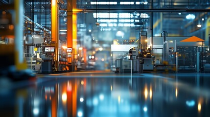 Fototapeta premium Smart factory Industry 4.0 Automation