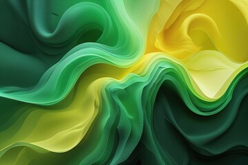 Obraz premium Green to Yellow Gradient Abstract Design with Textured Finish and Vibrant Tones