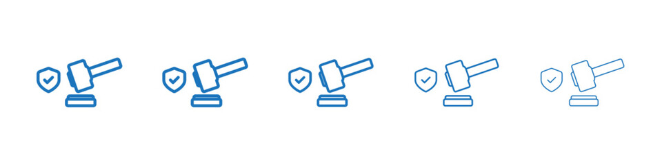 Code of conduct icon Symbol collection thin outline set